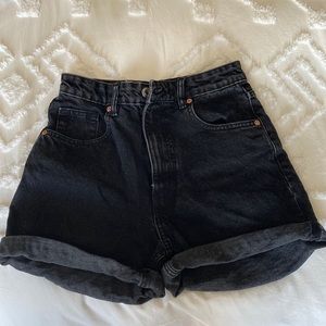 Zara high waisted denim shorts